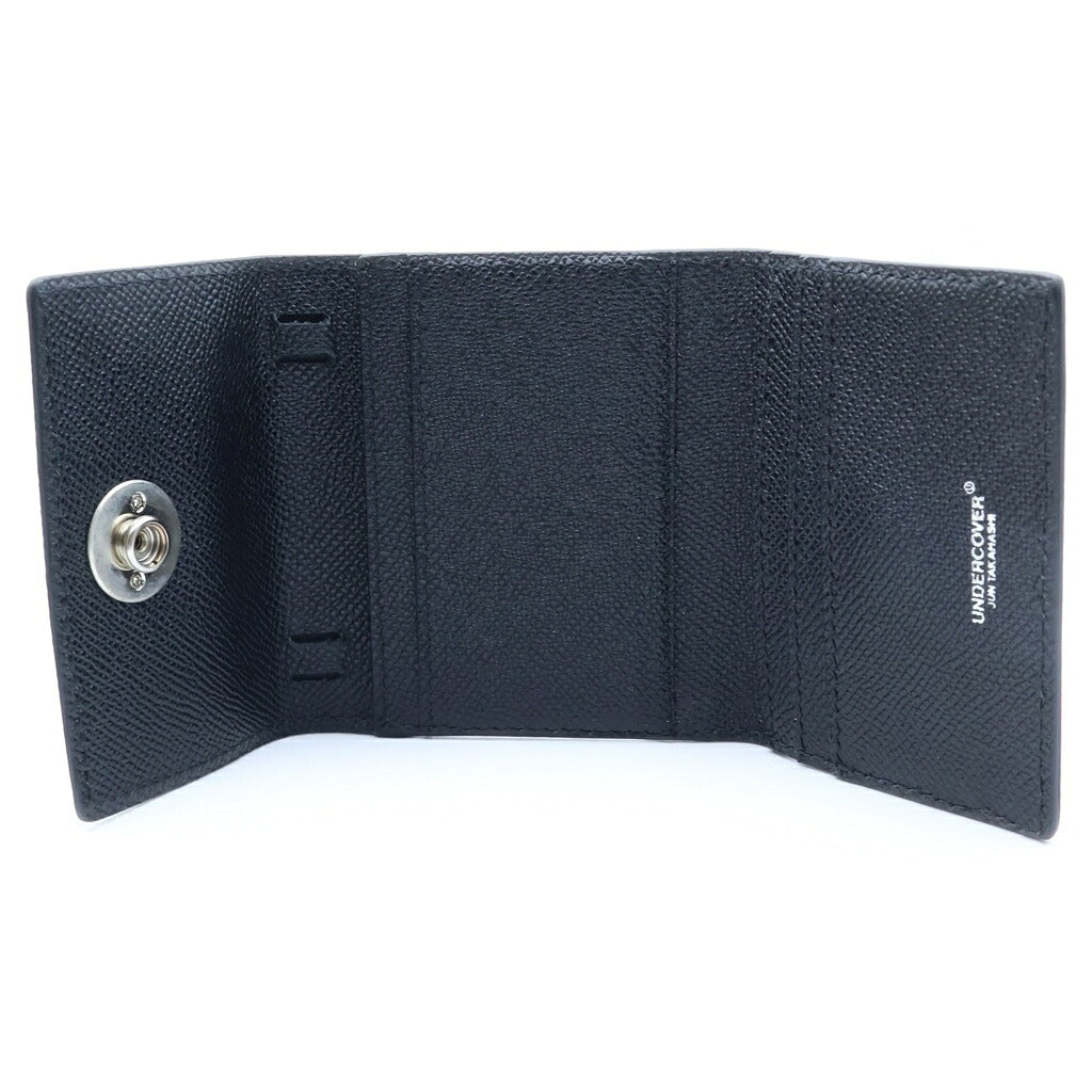 UNDERCOVER(アンダーカバー) 25SS THIRD EYE CARD POUCH 第三の目 カウハイド レザーカードポーチ ブラック UC1E4P01