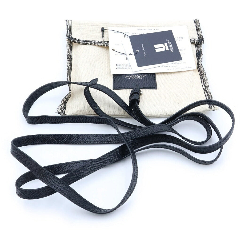 UNDERCOVER(アンダーカバー) 25SS THIRD EYE CARD POUCH 第三の目 カウハイド レザーカードポーチ ブラック UC1E4P01