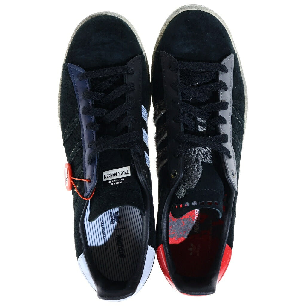 adidas(アディダス) ×size? CAMPUS 80S FIGHT CLUB サイズ? キャンパス ファイトクラブ ローカットスニーカー ブラック US9.5/27.5cm GY3890