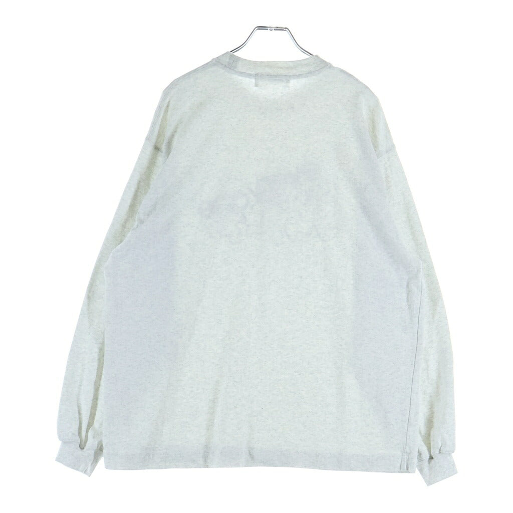 everyone(エブリワン) 前橋限定 Vincent Tsang Long Sleeve Tee ヴィンセント ツァン プリント長袖Tシャツ ロングスリーブカットソー グレー EV23-CS10