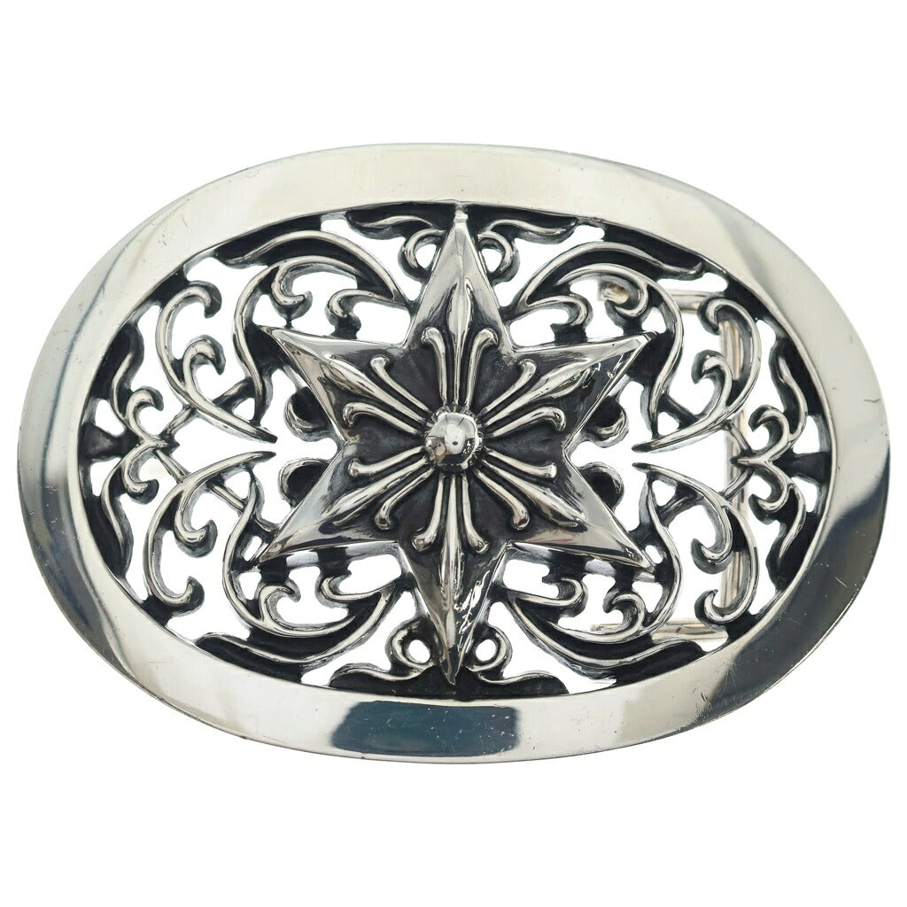 CHROME HEARTS(クロムハーツ) BUCKL OVAL EXLG STAR バックルオーバルスター エクストララージ シルバー