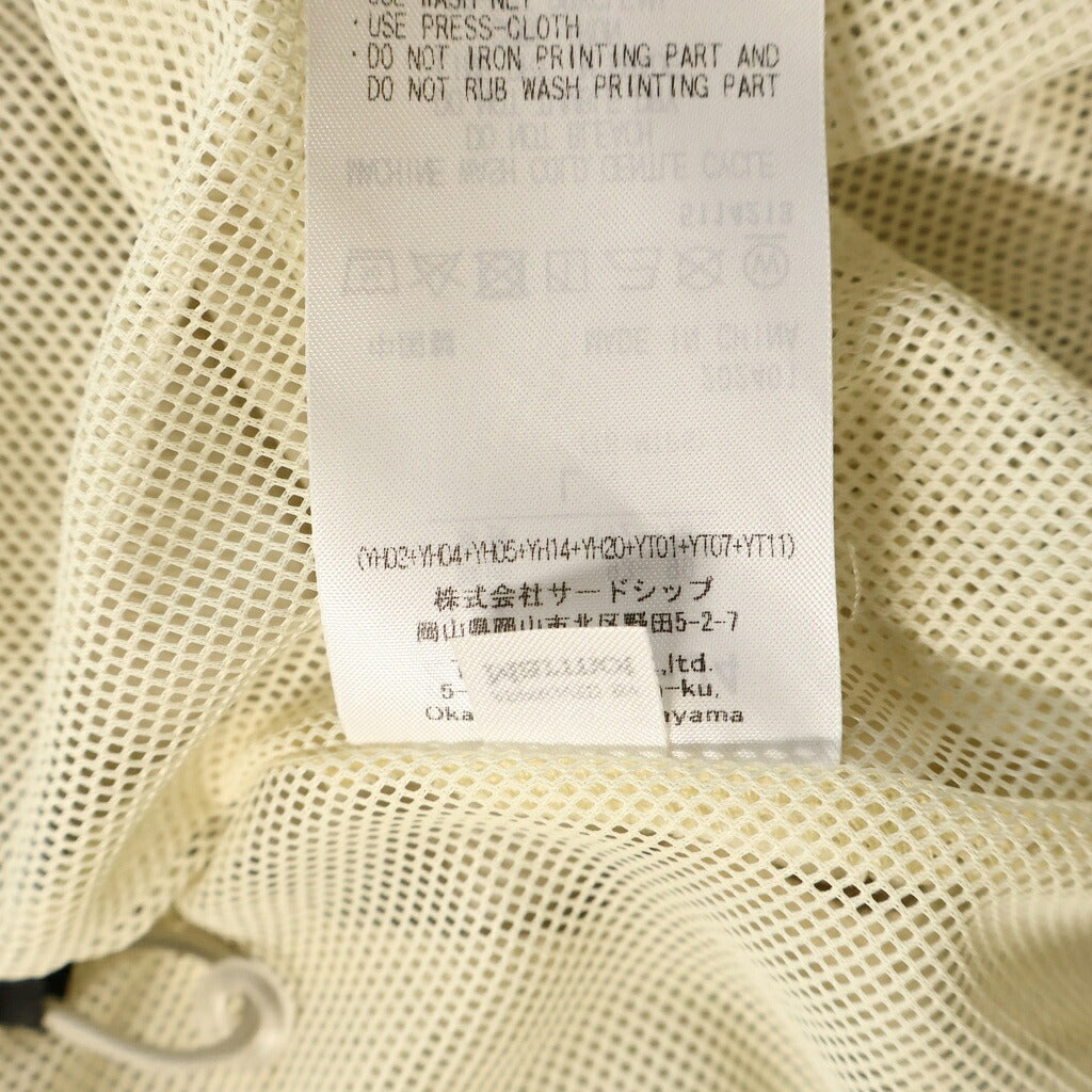 NO BRAND(ノーブランド) 24SS MARMOT CAPITAL マーモット キャピタル NYLON COLOR STITCH SHIRTS ナイロンカラーステッチ 長袖シャツジャケット ベージュ 24SS-L3-04