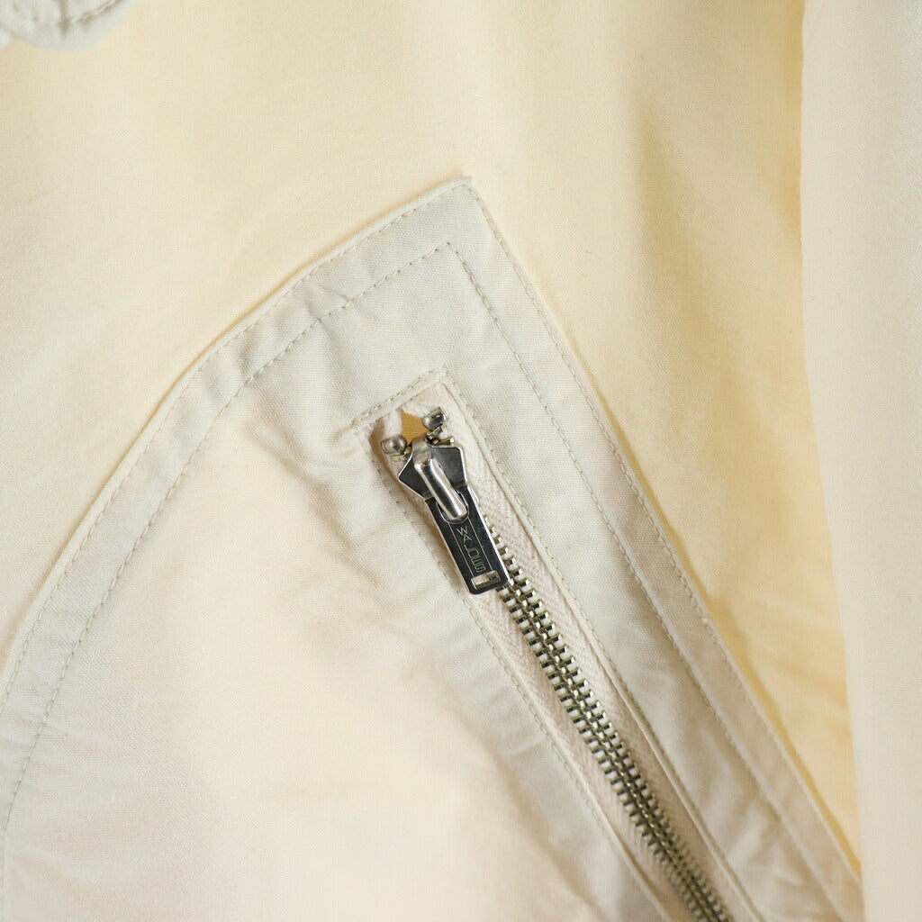 YOKE(ヨーク) 25AW ×KATHARINE HAMNETT RECYCLE POLYESTER SHORT BLOUSON キャサリン ハムネット リサイクル ポリエステル ショートジャケット ブルゾン アイボリー YK25FW01129B-KH