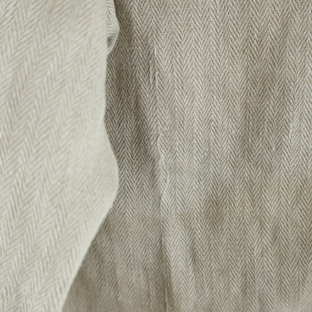 Stein(シュタイン) HEAVY LINEN HERRINGBONE WIDE EASY TROUSERS ヘビー リネン ヘリンボーン ワイド イージー スラックス ベージュ ST.1242