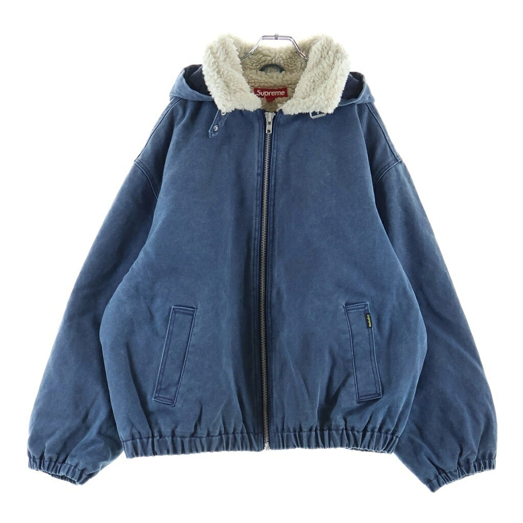 SUPREME(シュプリーム) 25AW Faux Shearling Lined Bomber Jacket Navy フェイクシアリング ラインド ボンバー ジャケット ネイビー