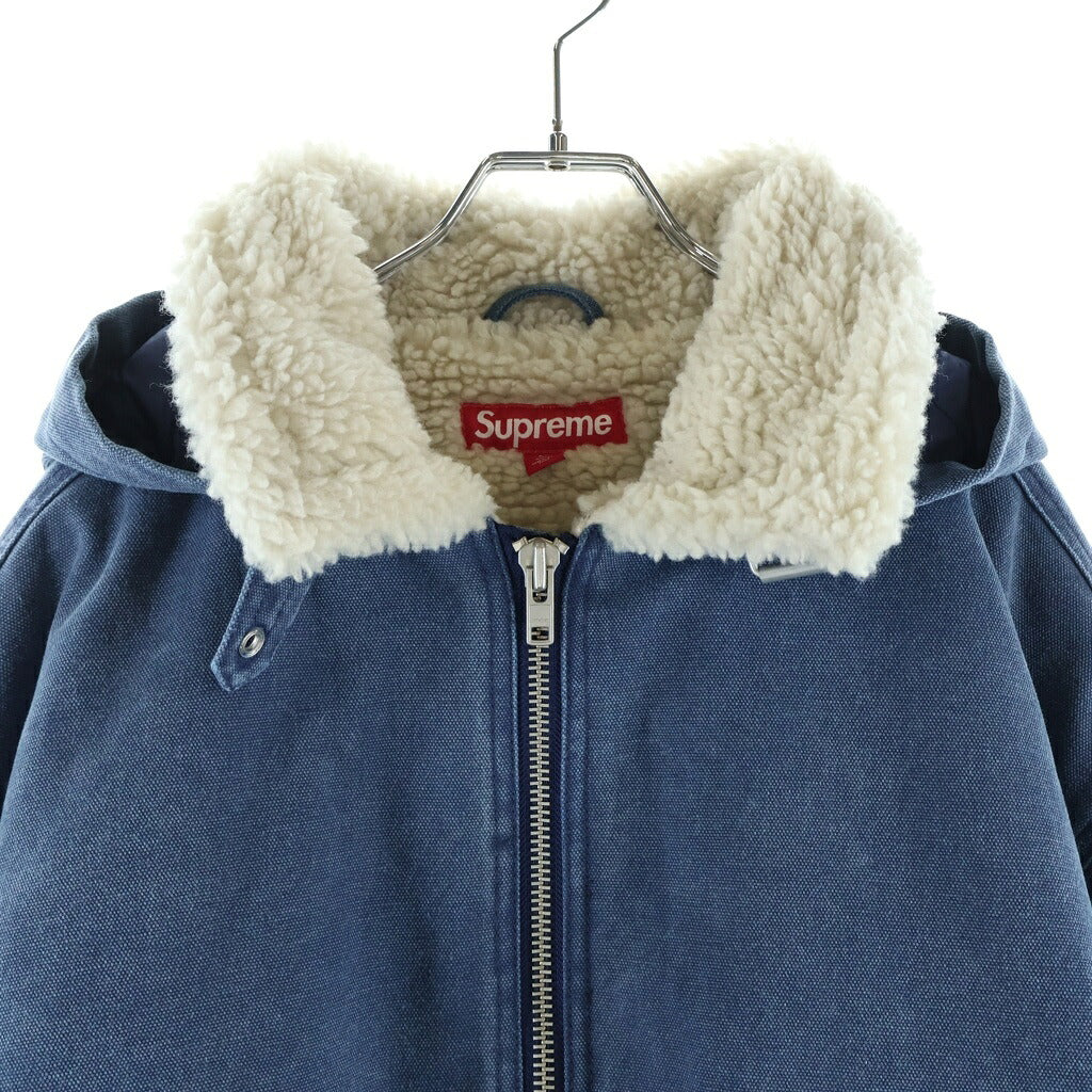 SUPREME(シュプリーム) 25AW Faux Shearling Lined Bomber Jacket Navy フェイクシアリング ラインド ボンバー ジャケット ネイビー