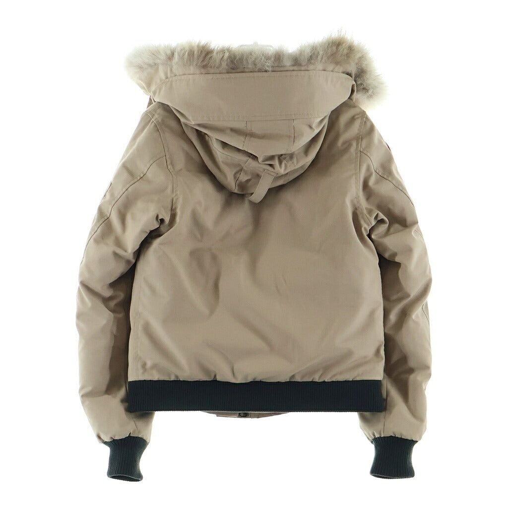 CANADA GOOSE(カナダグース) LABRADOR BOMBER ラブラドール ボンバー ファーフーデッド ダウンジャケット ベージュ レディース 7967JL