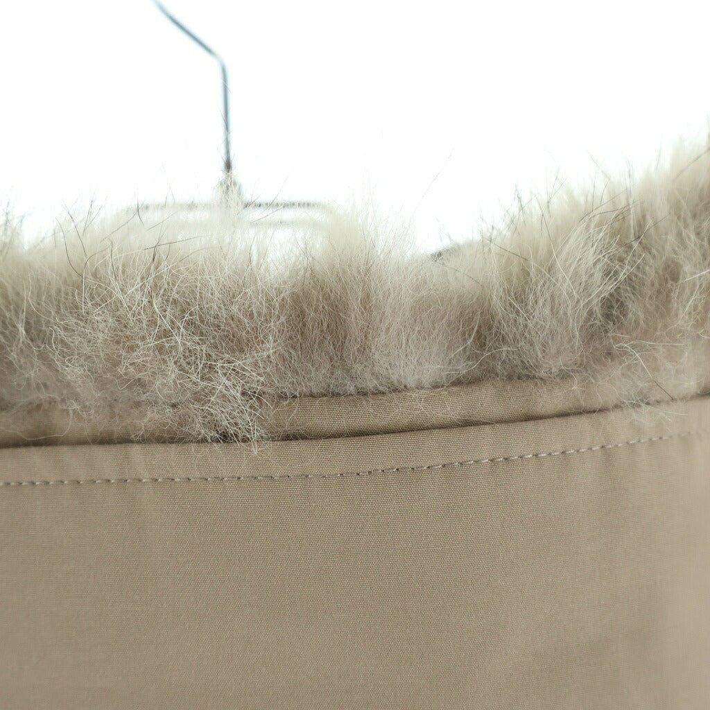 CANADA GOOSE(カナダグース) LABRADOR BOMBER ラブラドール ボンバー ファーフーデッド ダウンジャケット ベージュ レディース 7967JL