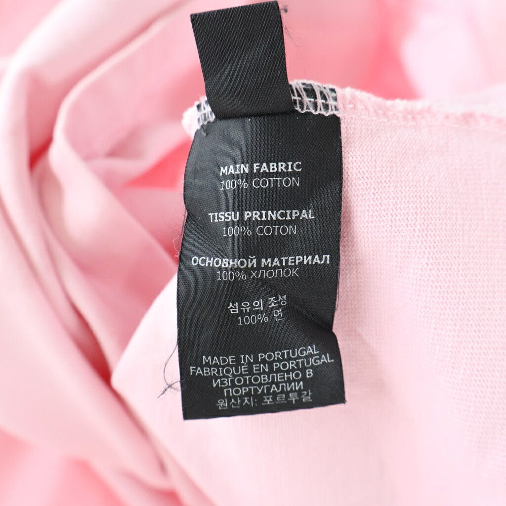 VETEMENTS(ヴェトモン) 22SS Logo Label L/S Tee ロゴラベル クルーネック長袖Tシャツ カットソー ピンク UE52TR280P