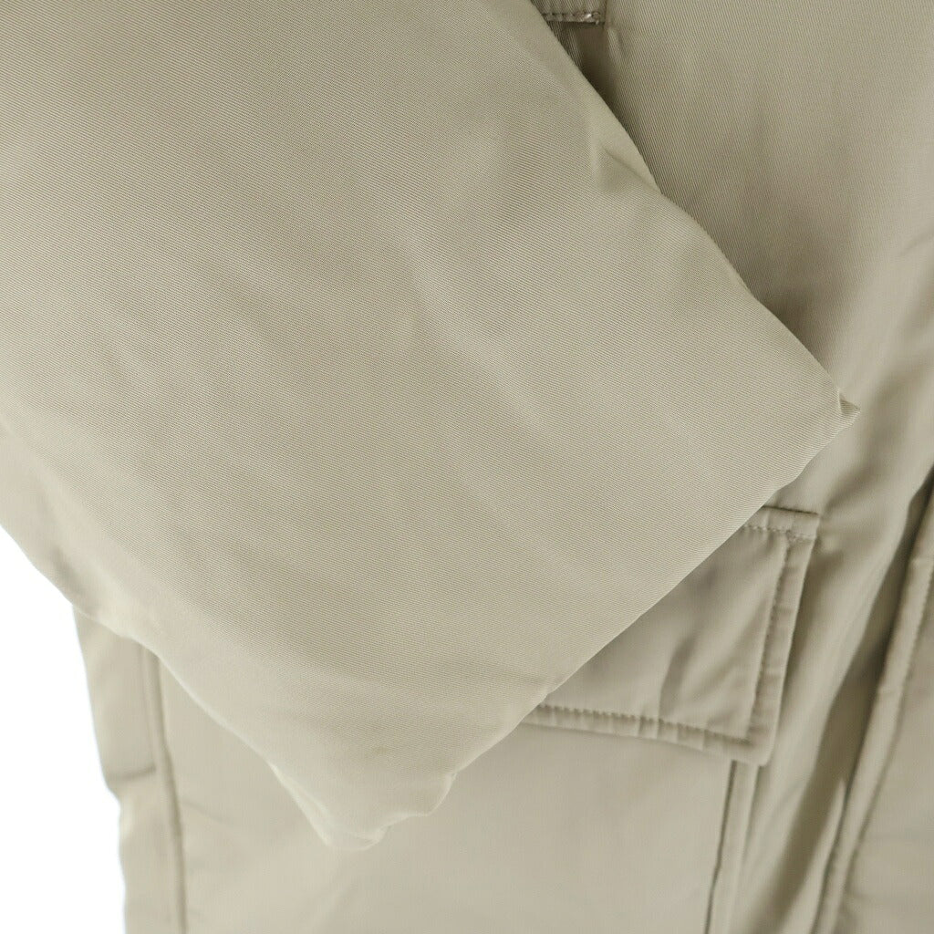 MAISON KITSUNE(メゾンキツネ) パティング フラップポケット ナイロン フーデッドパファージャケット ベージュ PM02212WW9070
