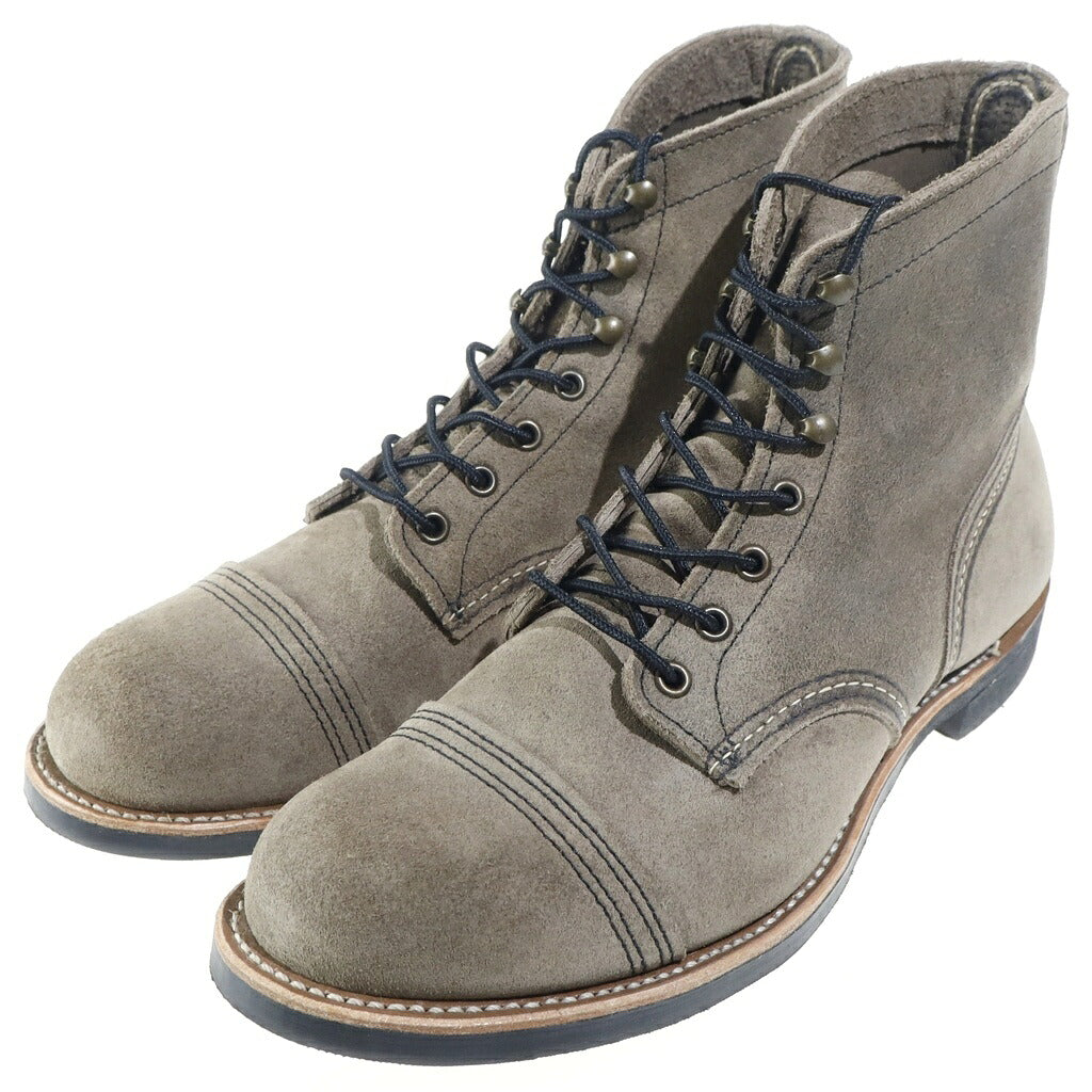 RED WING(レッド ウイング) 8087 IRON RANGER アイアンレンジャー レースアップ スエードレザーブーツ ブラウン