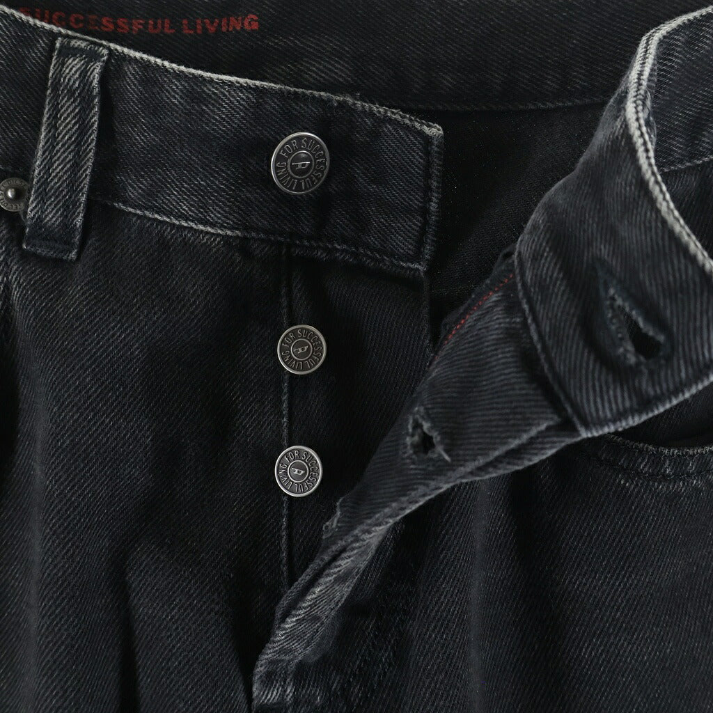 DIESEL(ディーゼル) 2001 D-MACRO マクロ ボタンフライデニムパンツ ブラック A11598