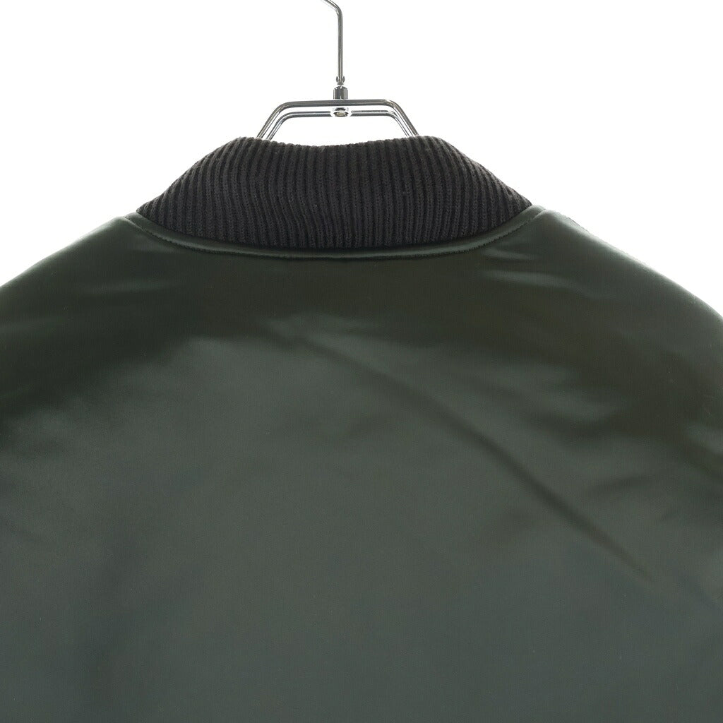 Acne Studios(アクネ ストゥディオズ) BOMBER JACKET アームロゴ刺繍 ナイロンボンバージャケット カーキ FN-MN-OUTW001129