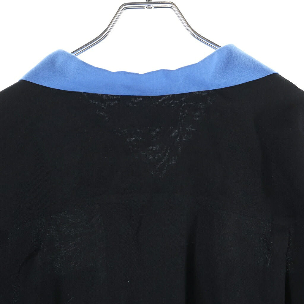 WACKO MARIA(ワコマリア) 26AW SWITCHING SHIRT L/S スイッチング ロングスリーブ オープンカラーシャツ ブラック/ブルー 26FWE-WMS-OC05