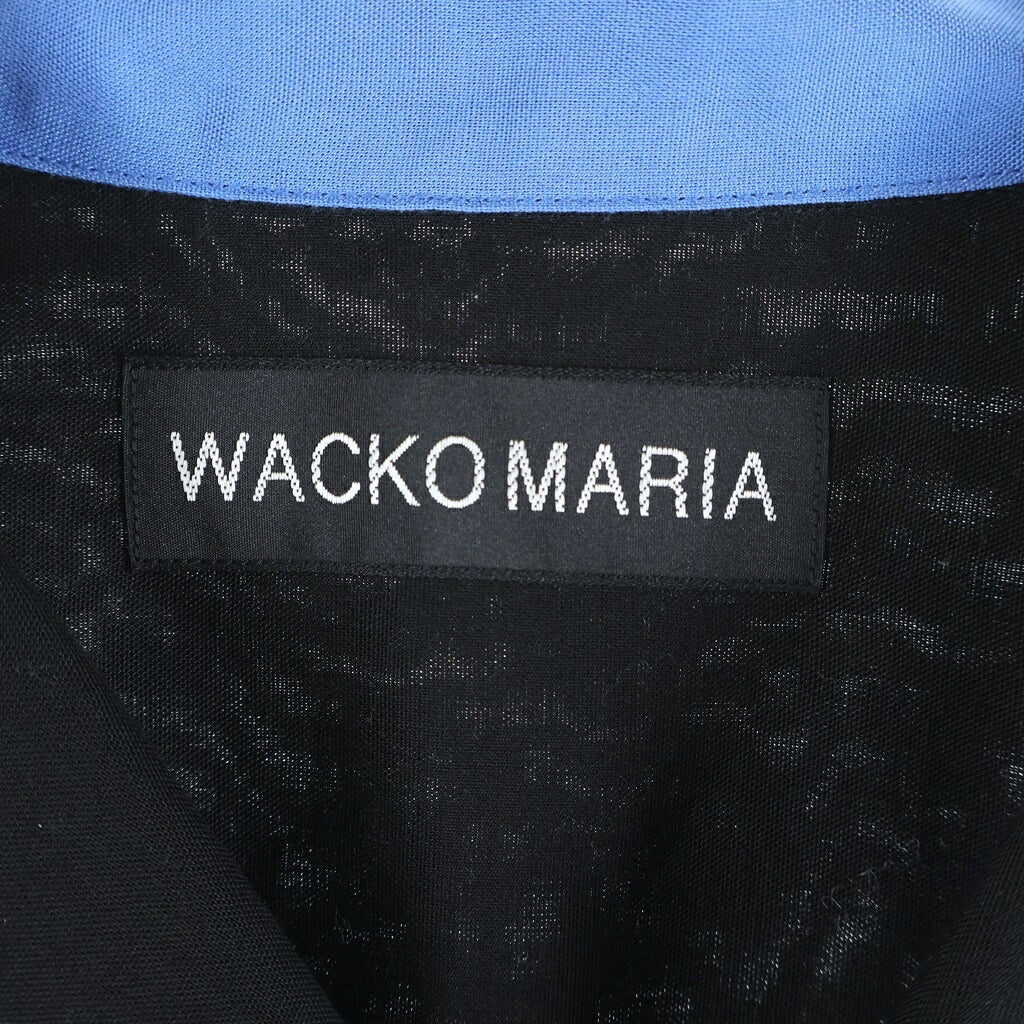WACKO MARIA(ワコマリア) 26AW SWITCHING SHIRT L/S スイッチング ロングスリーブ オープンカラーシャツ ブラック/ブルー 26FWE-WMS-OC05