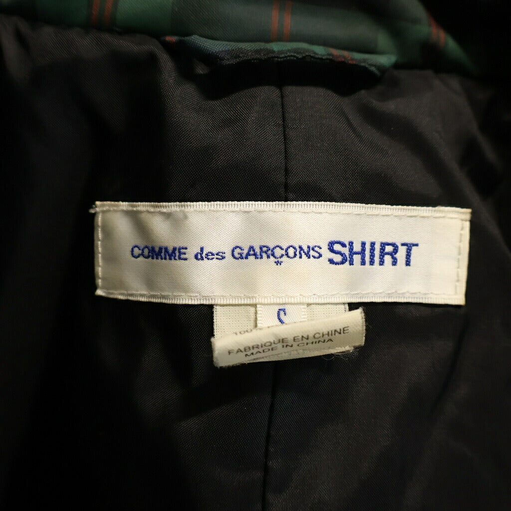 COMME des GARCONS SHIRT(コムデギャルソンシャツ) タータンチェック 中綿ダブルブレストジャケット マルチカラー W18902