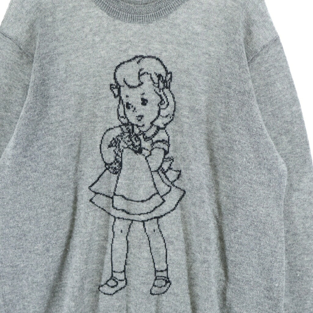 UNDERCOVER(アンダーカバー) 17AW Girl Sweater ガール クルーネックニット セーター グレー UCT4903-2