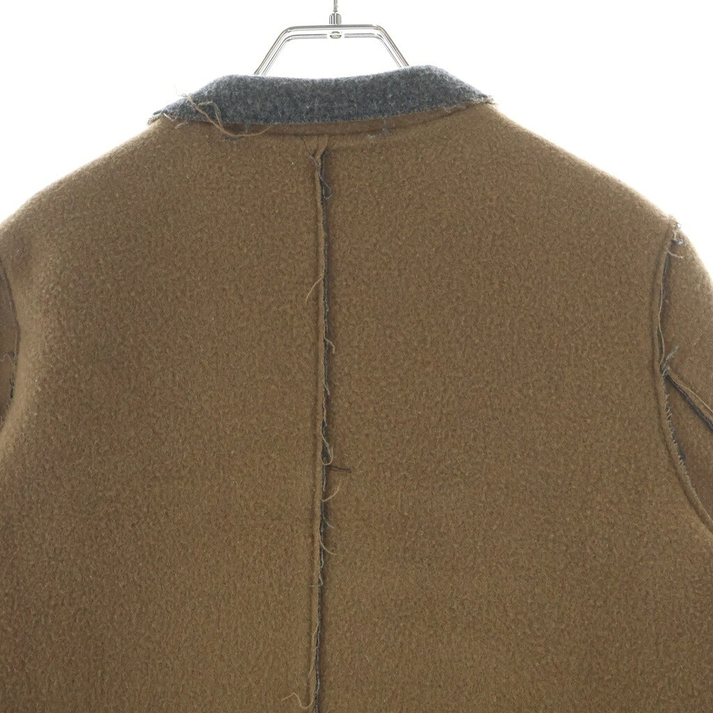 UNDERCOVER(アンダーカバー) 16AW ウール カットオフ チェスターコート ブラウン UCR8301