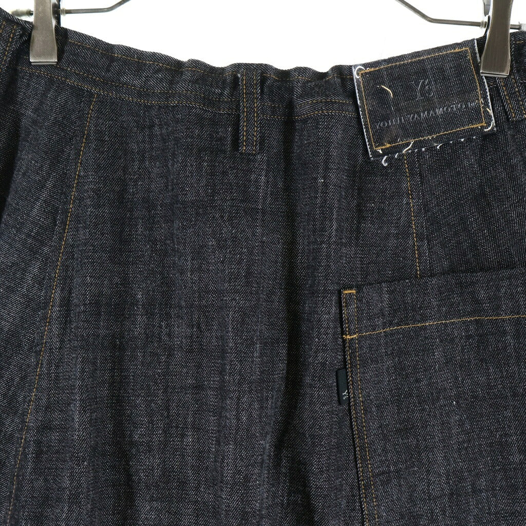 Y's(ワイズ) 8OZ DENIM BACK DROP SAROUEL PANTS バック ドロップ デニム サルエルパンツ レディース インディゴ YV-P95-027