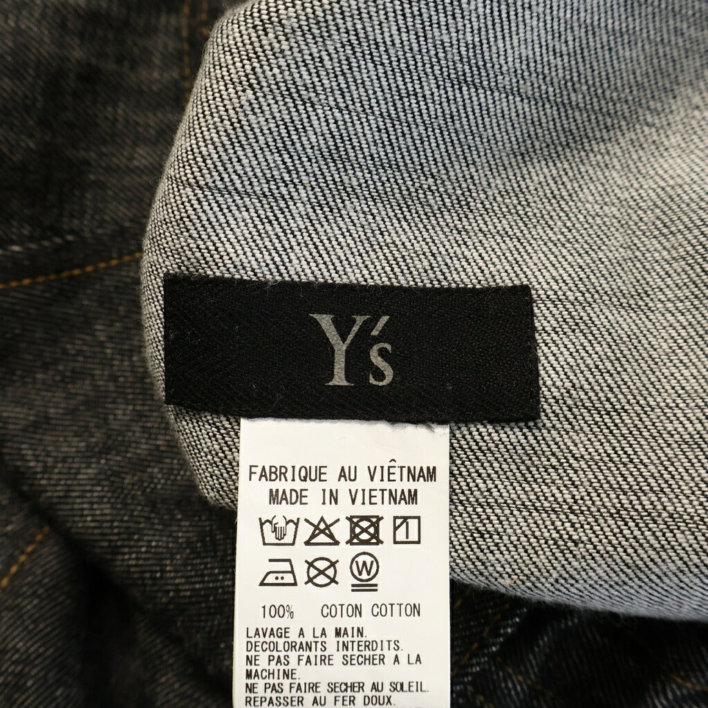 Y's(ワイズ) 8OZ DENIM BACK DROP SAROUEL PANTS バック ドロップ デニム サルエルパンツ レディース インディゴ YV-P95-027