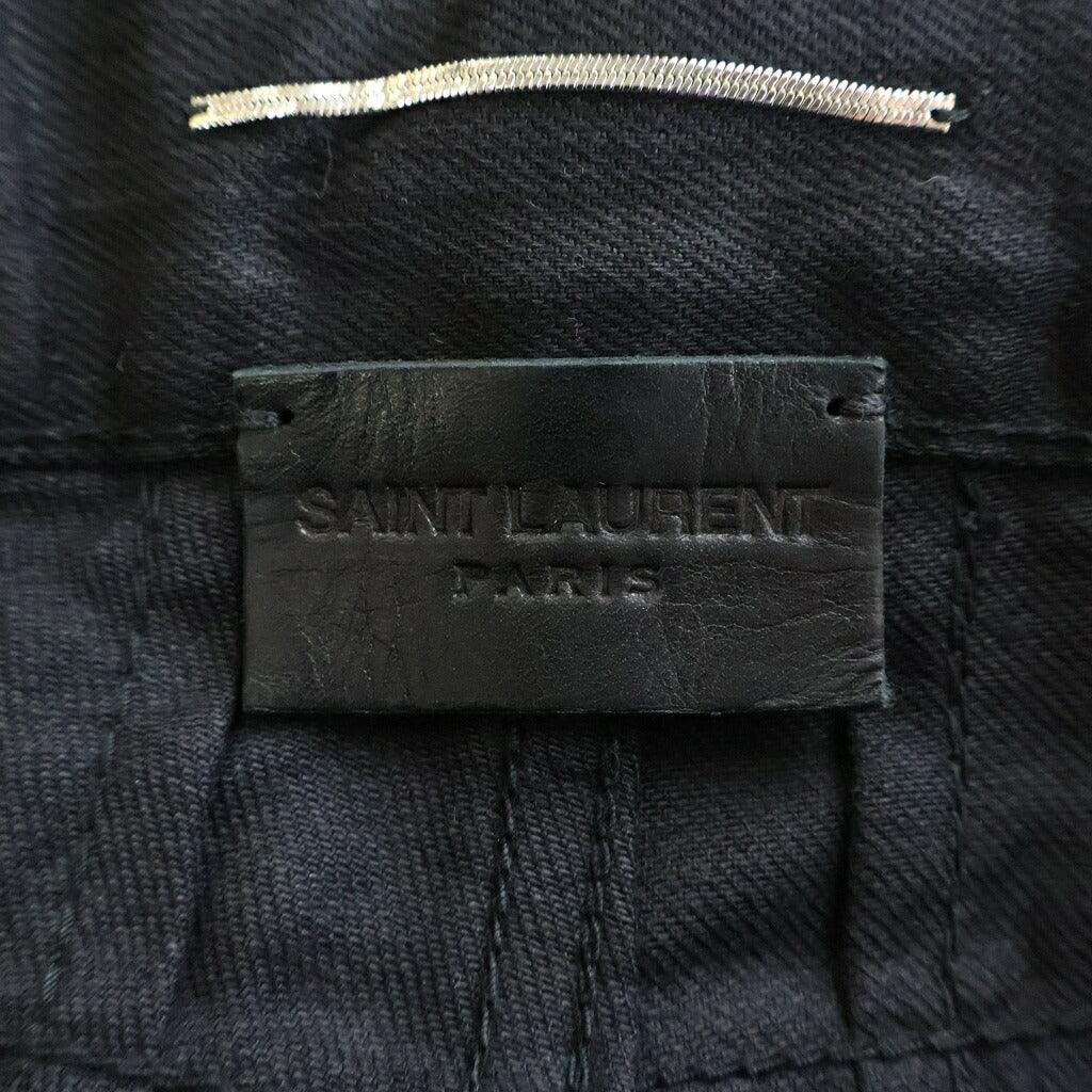 SAINT LAURENT PARIS(サンローランパリ) 16AW エディ期 スリムフィット スキニーデニムパンツ ブラック 398561 YYS02