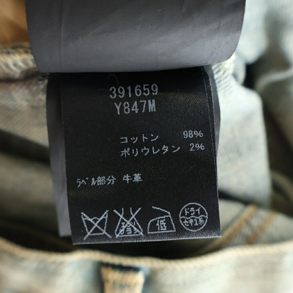 SAINT LAURENT PARIS(サンローランパリ) 16AW エディ期 デストロイクラッシュ スリムフィット スキニーデニムパンツ インディゴ 391659 Y847M