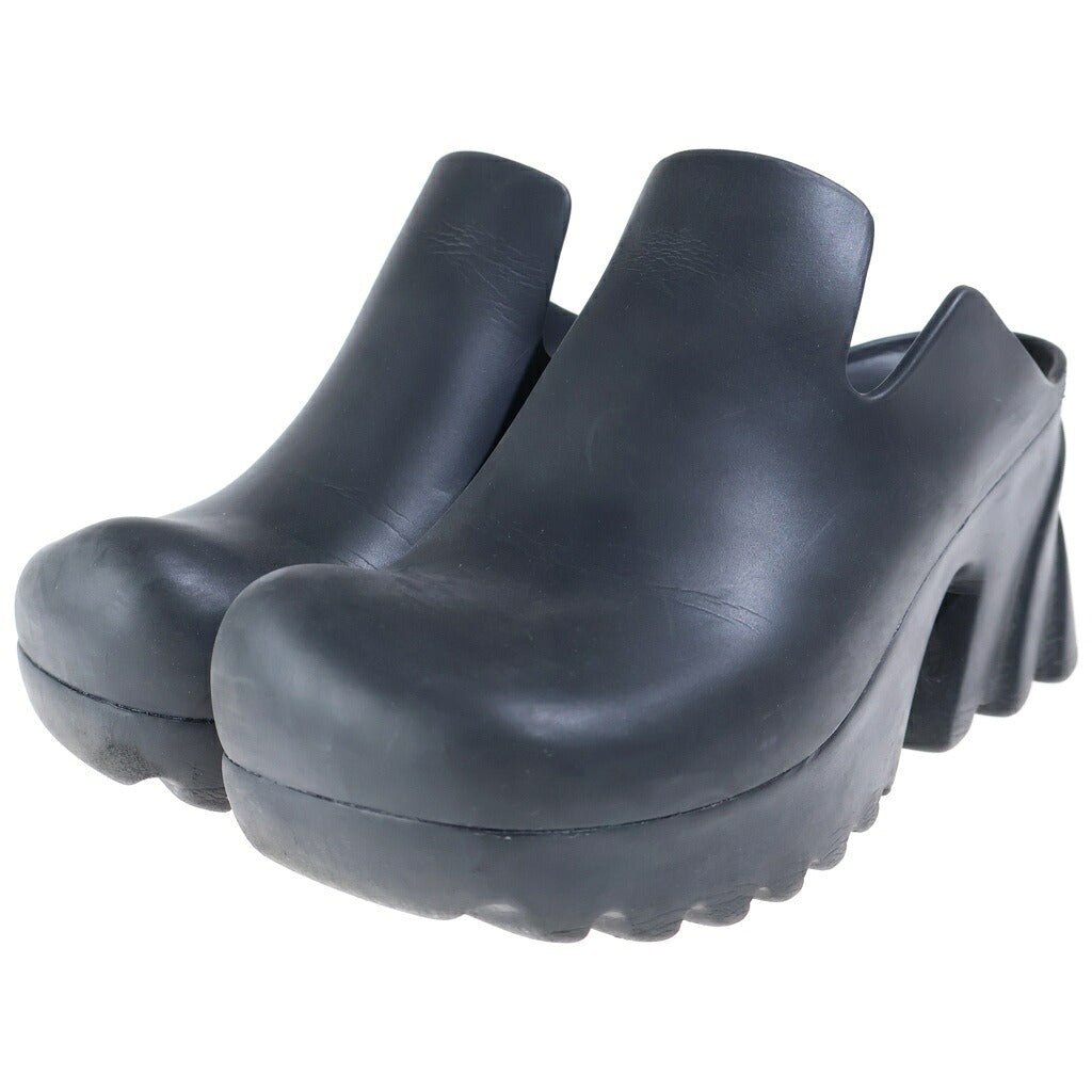BOTTEGA VENETA(ボッテガヴェネタ) RUBBER FLASH CROG ラバー フラッシュクロッグ ハイヒールサンダル レディース ブラック
