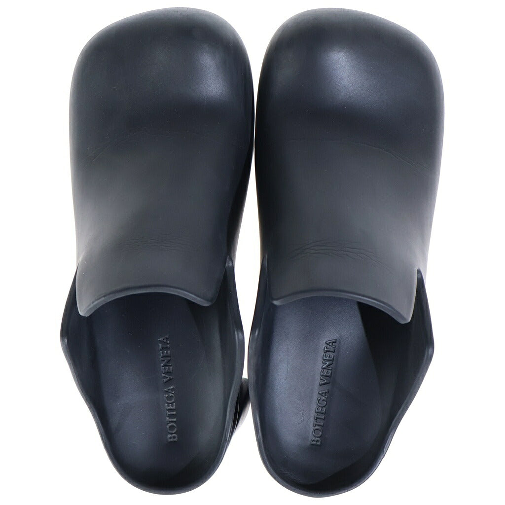 BOTTEGA VENETA(ボッテガヴェネタ) RUBBER FLASH CROG ラバー フラッシュクロッグ ハイヒールサンダル レディース ブラック