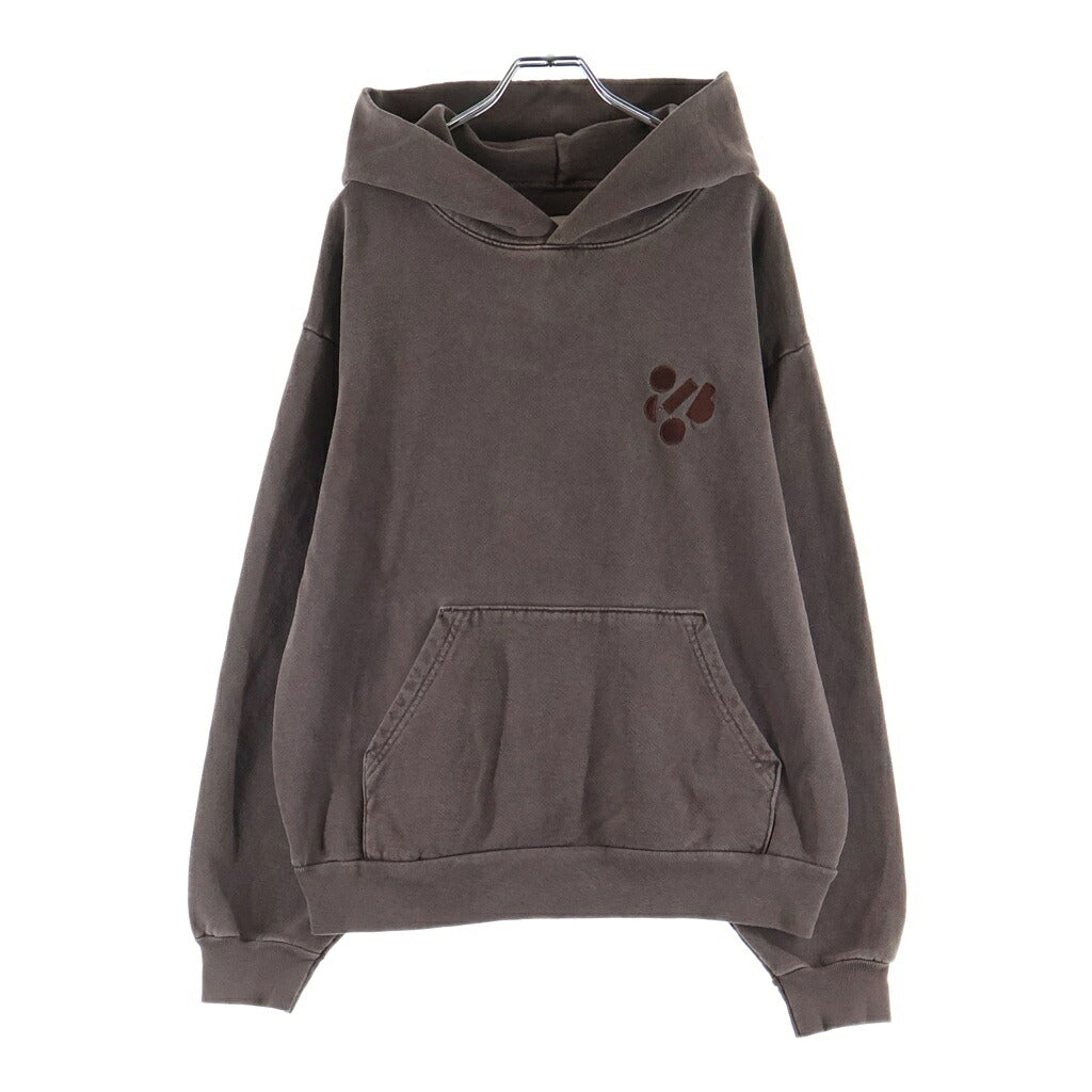 NO BRAND(ノーブランド) colbo(コルボ) LOGO HOODIE ウォッシュ加工 ロゴ刺繍 プルオーバースウェットパーカー フーディー ブラウン W003-202