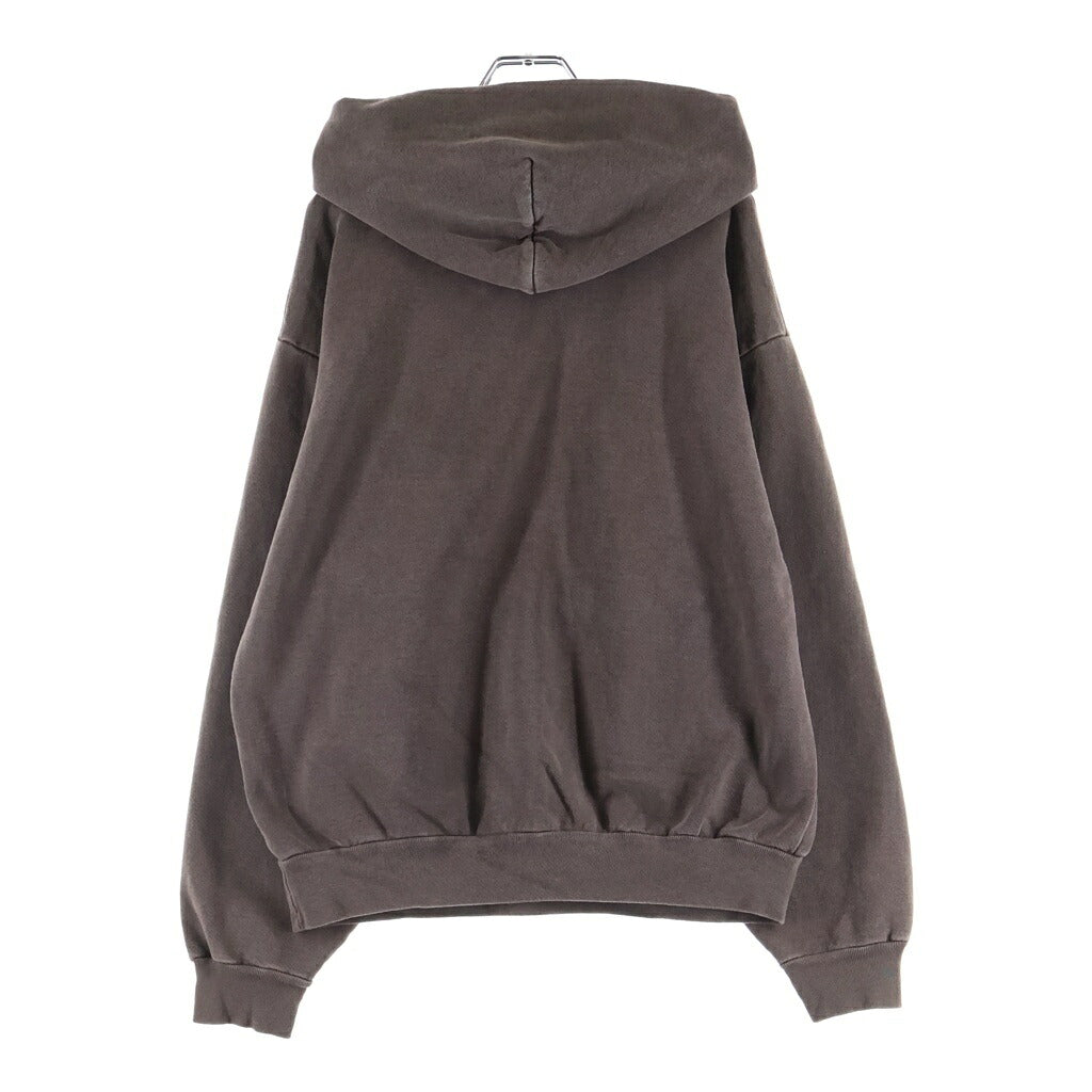 NO BRAND(ノーブランド) colbo(コルボ) LOGO HOODIE ウォッシュ加工 ロゴ刺繍 プルオーバースウェットパーカー フーディー ブラウン W003-202