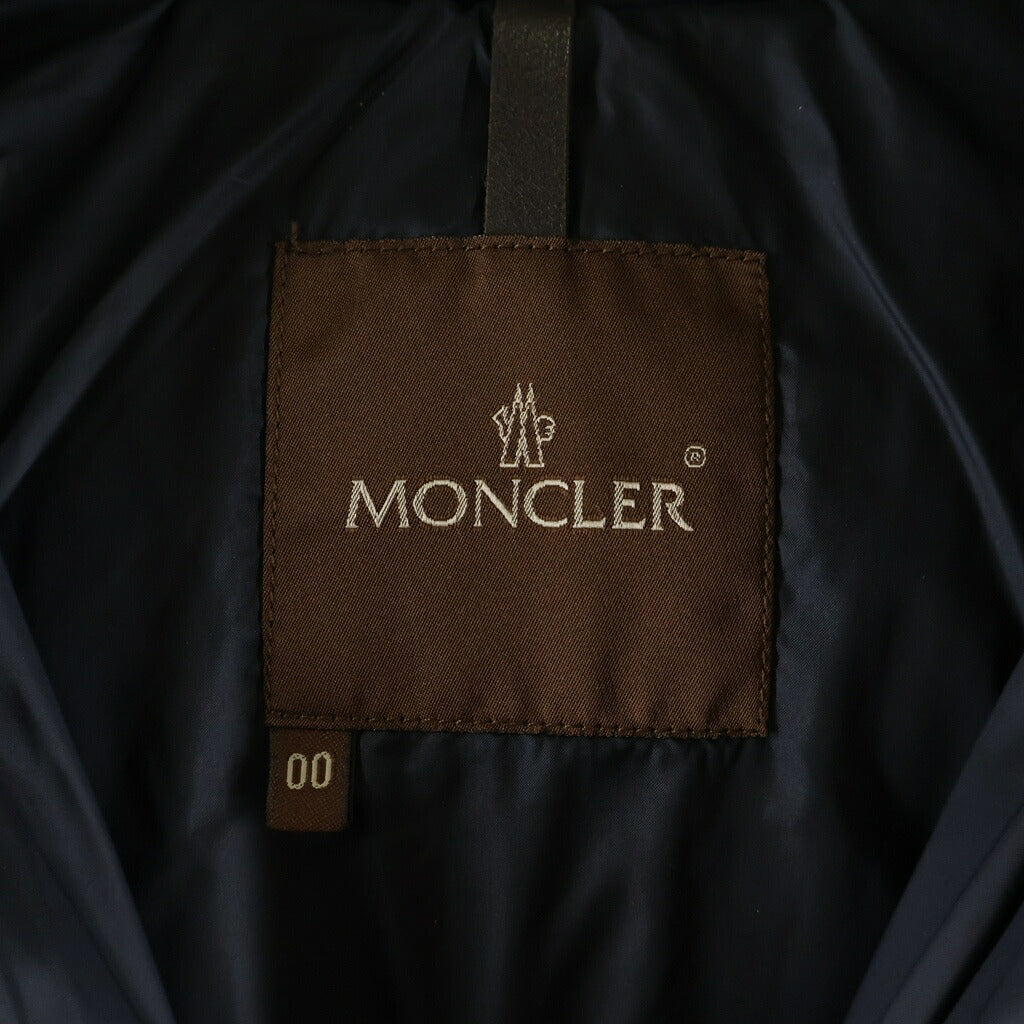 MONCLER(モンクレール) VALENTINE バレンティーヌ 茶タグ ファーフーデッド ダウンジャケット ブラック レディース 49353/97/68959