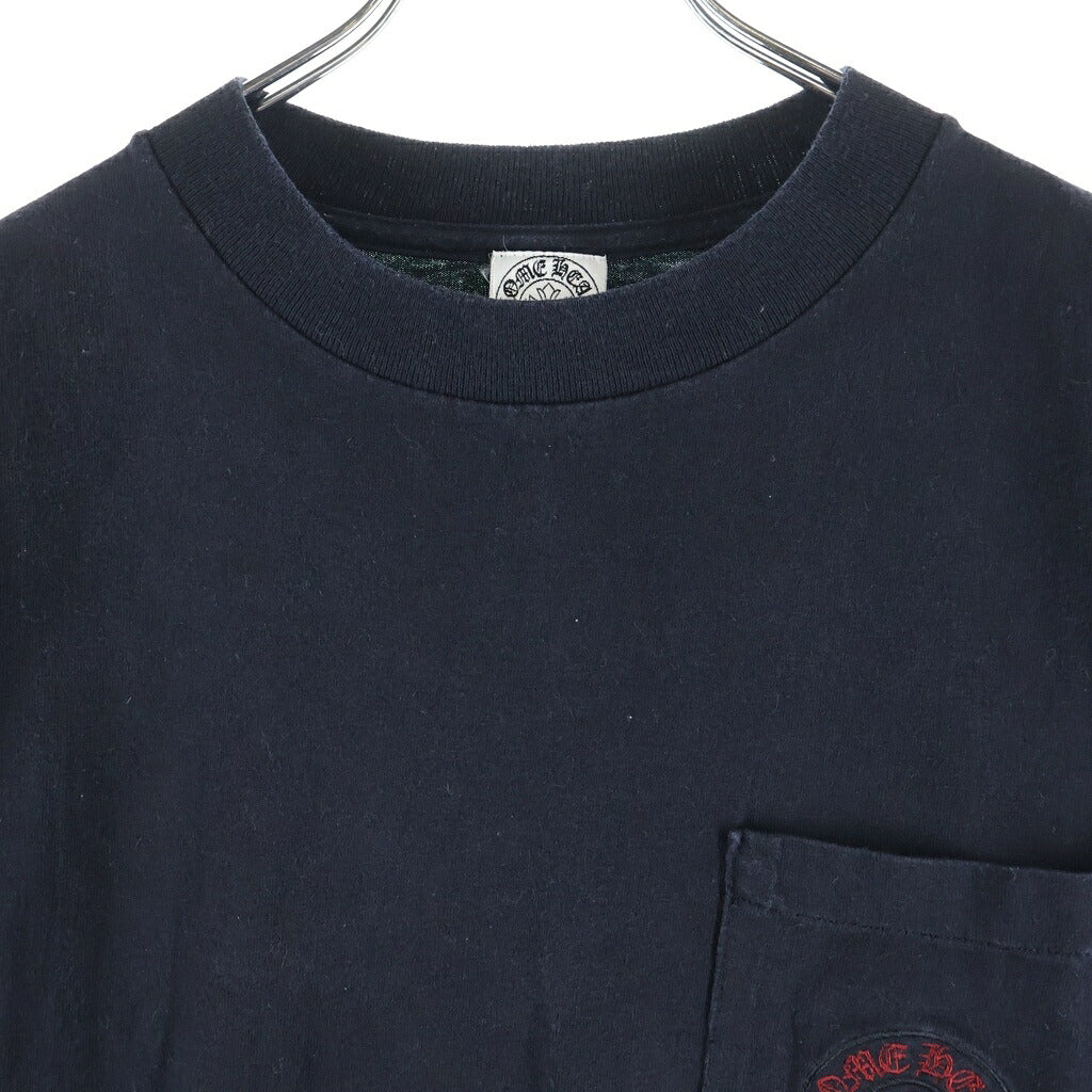 CHROME HEARTS(クロムハーツ) OLD CH PLS S/S TEE オールド CHプラス刺繍 クルーネック 半袖Tシャツ カットソー ブラック