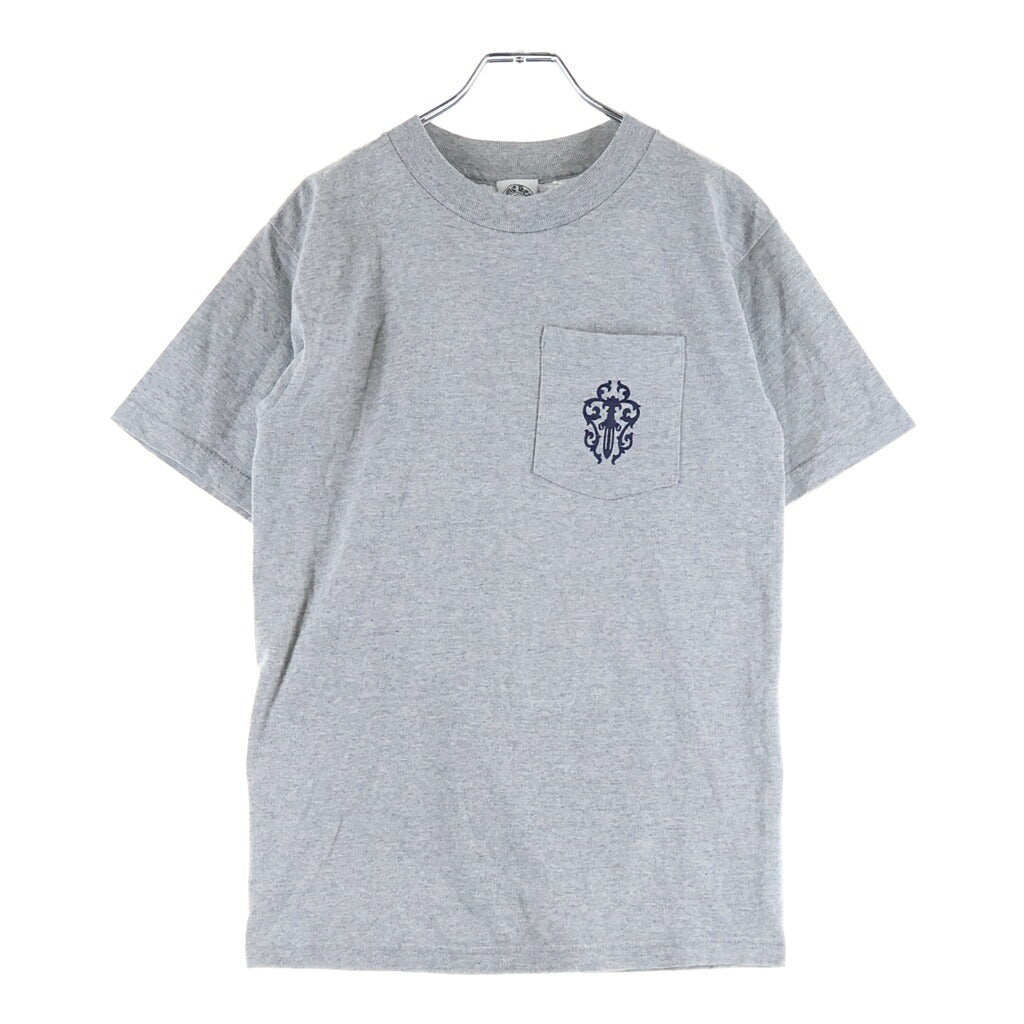 CHROME HEARTS(クロムハーツ) OLD S/S TEE オールド ヴァインダガー バックホースシュープリント クルーネック 半袖Tシャツ カットソー グレー