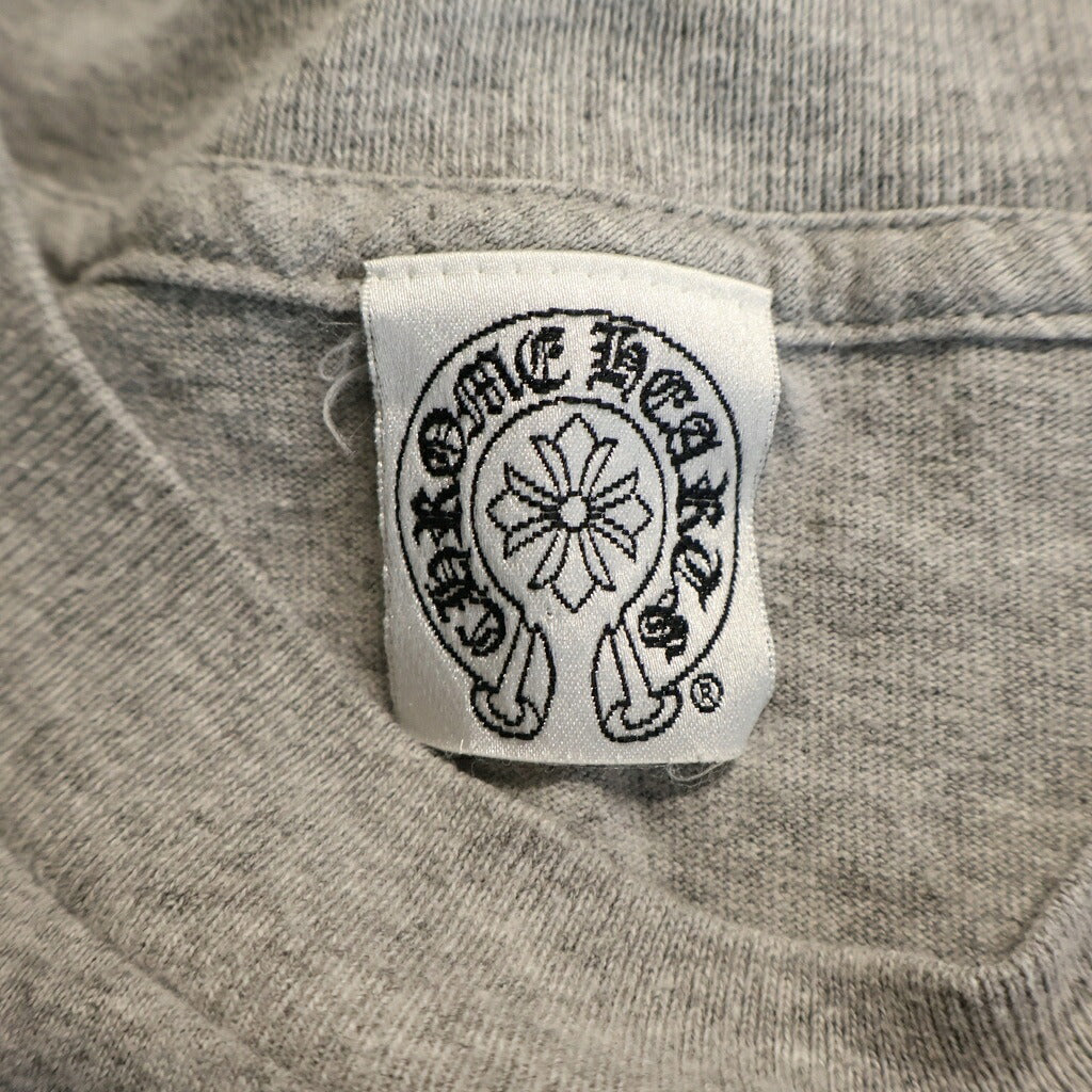 CHROME HEARTS(クロムハーツ) OLD S/S TEE オールド ヴァインダガー バックホースシュープリント クルーネック 半袖Tシャツ カットソー グレー