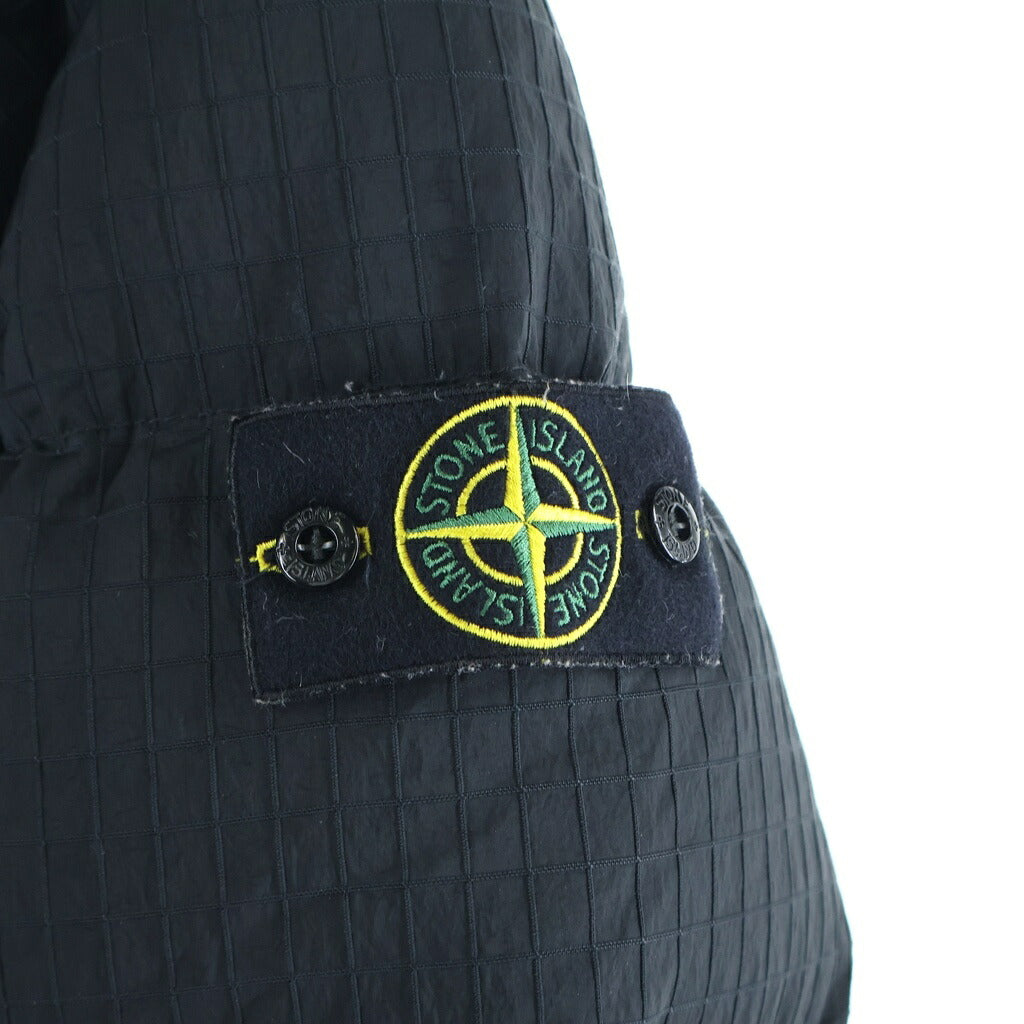STONE ISLAND(ストーンアイランド) MACRO RIPSTOP METAL IN ECONYL REGENERATED NYLON DOWN-TC JACKET ロングダウンコート ジャケット ブラック 791571432