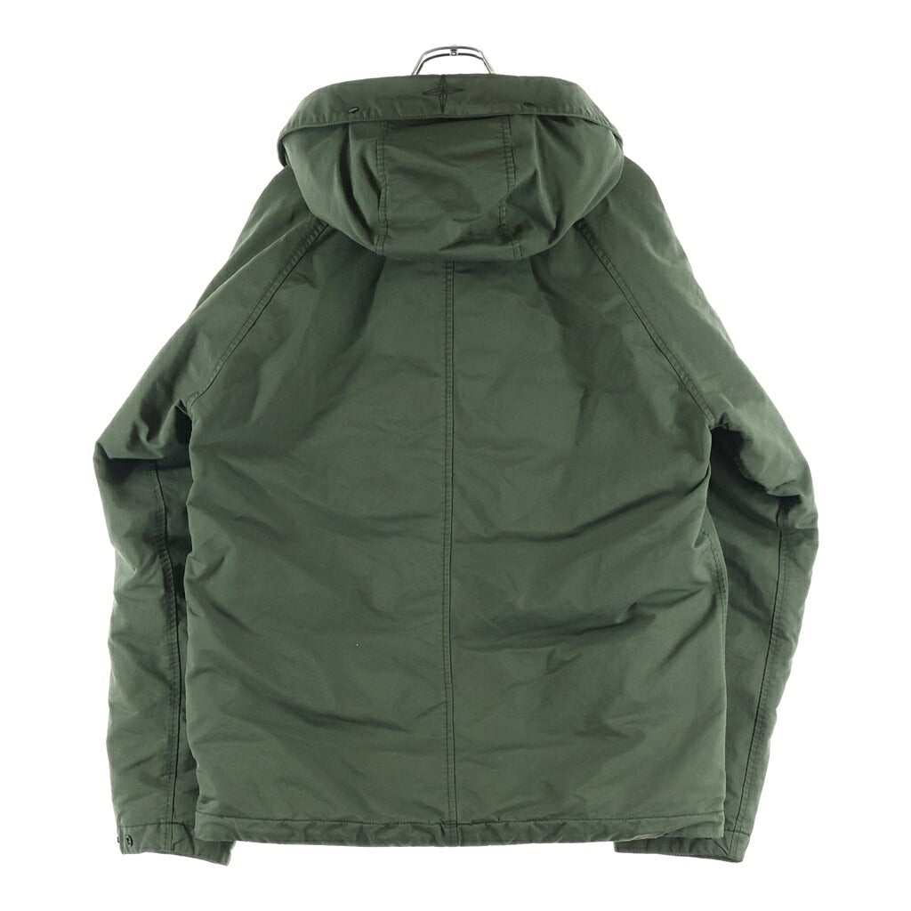 STONE ISLAND(ストーンアイランド) DAVID-TC DOWN PARKA ジップアップ ロゴワッペン フーデッドダウンジャケット カーキ 811541649