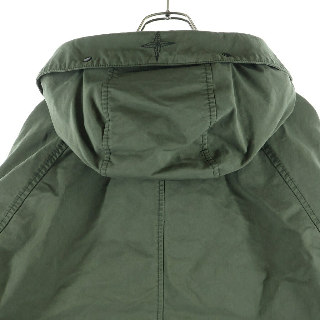 STONE ISLAND(ストーンアイランド) DAVID-TC DOWN PARKA ジップアップ ロゴワッペン フーデッドダウンジャケット カーキ 811541649