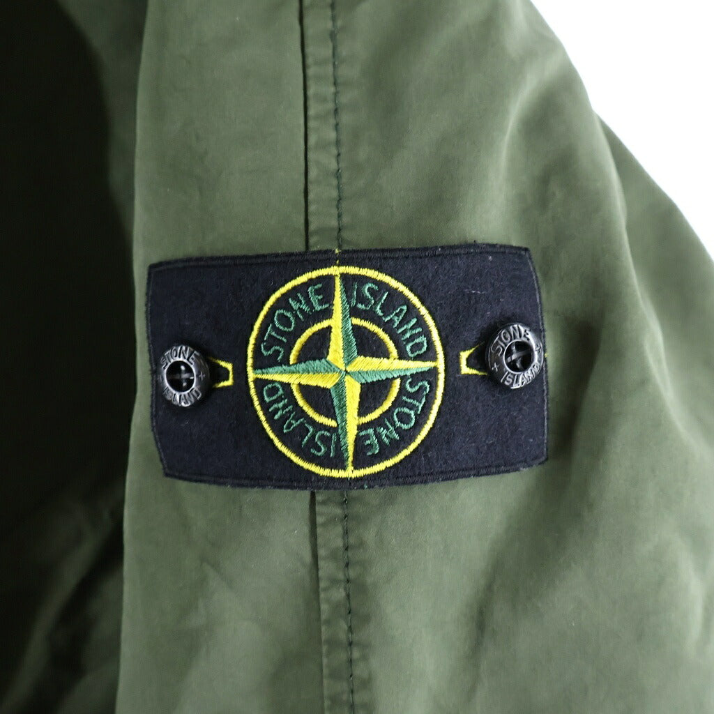 STONE ISLAND(ストーンアイランド) DAVID-TC DOWN PARKA ジップアップ ロゴワッペン フーデッドダウンジャケット カーキ 811541649