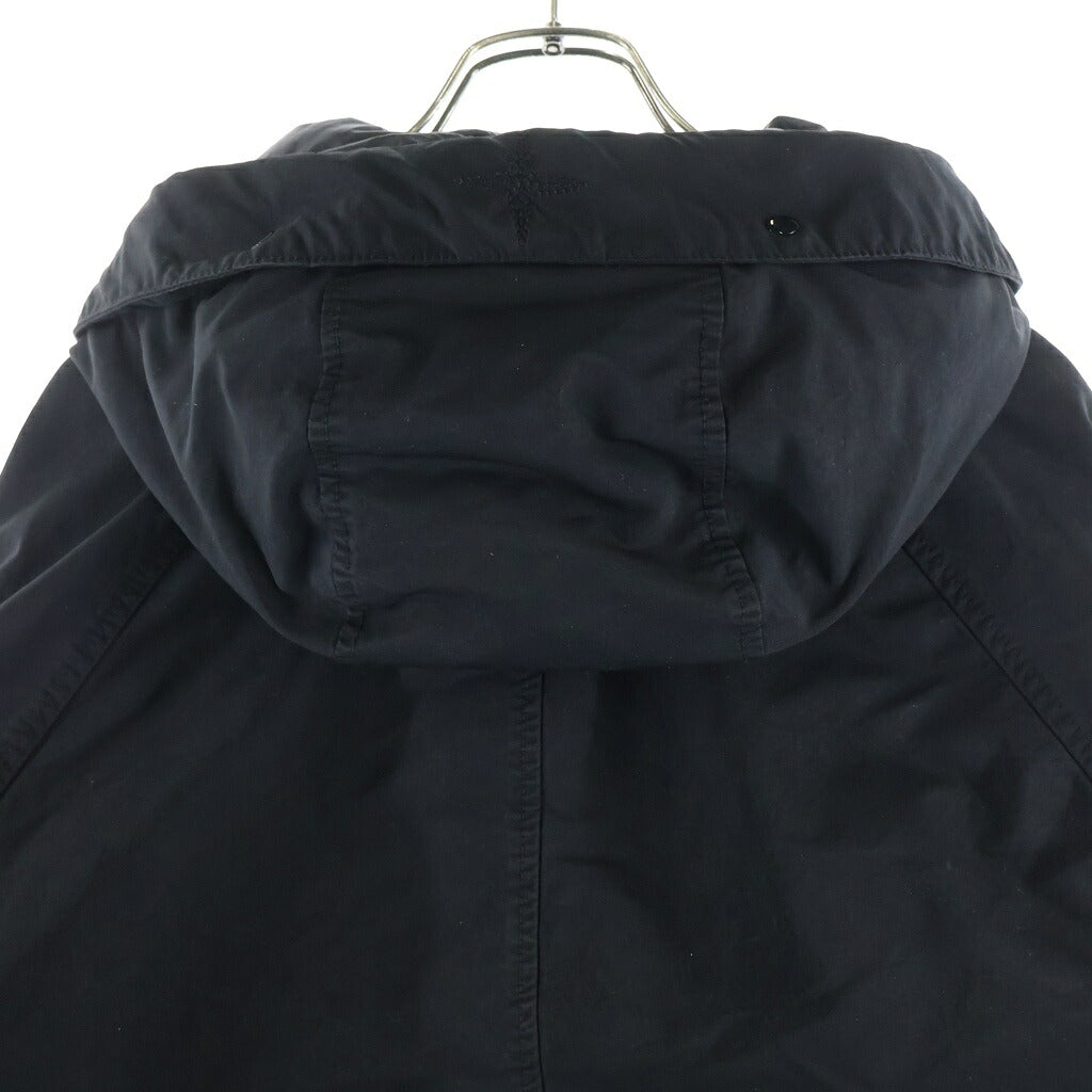 STONE ISLAND(ストーンアイランド) DAVID-TC DOWN PARKA ジップアップ ロゴワッペン フーデッドダウンジャケット ブラック 811541649