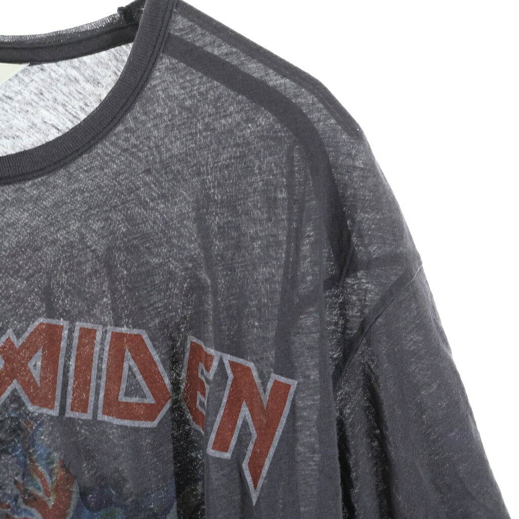 beautiful people(ビューティフルピープル) ×IRON MAIDEN アイアンメイデン クルーネック半袖Tシャツ カットソー ブラック 1545310469