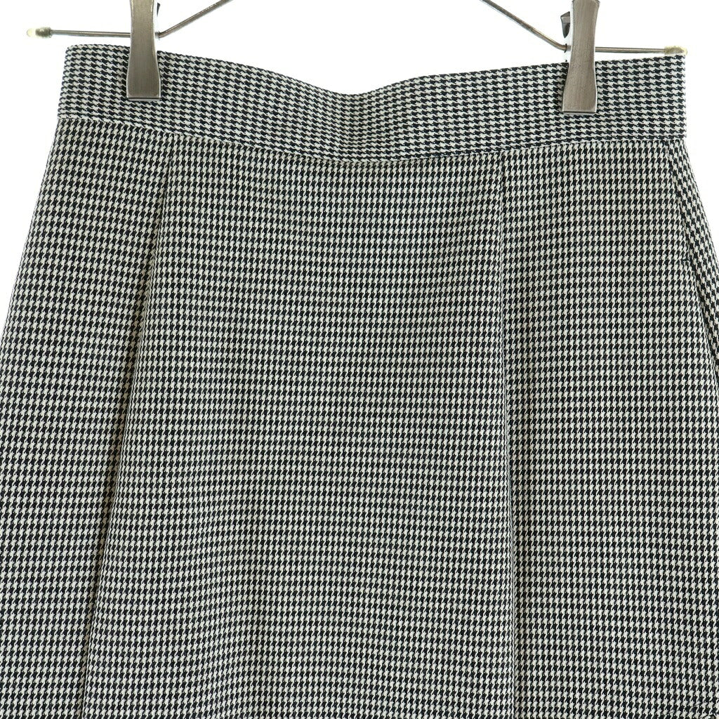 NO BRAND(ノーブランド) SHE TOKYO(シートーキョー) Angie houndstooth 千鳥格子柄 ロングスカート ホワイト/ブラック レディース S-SK-283