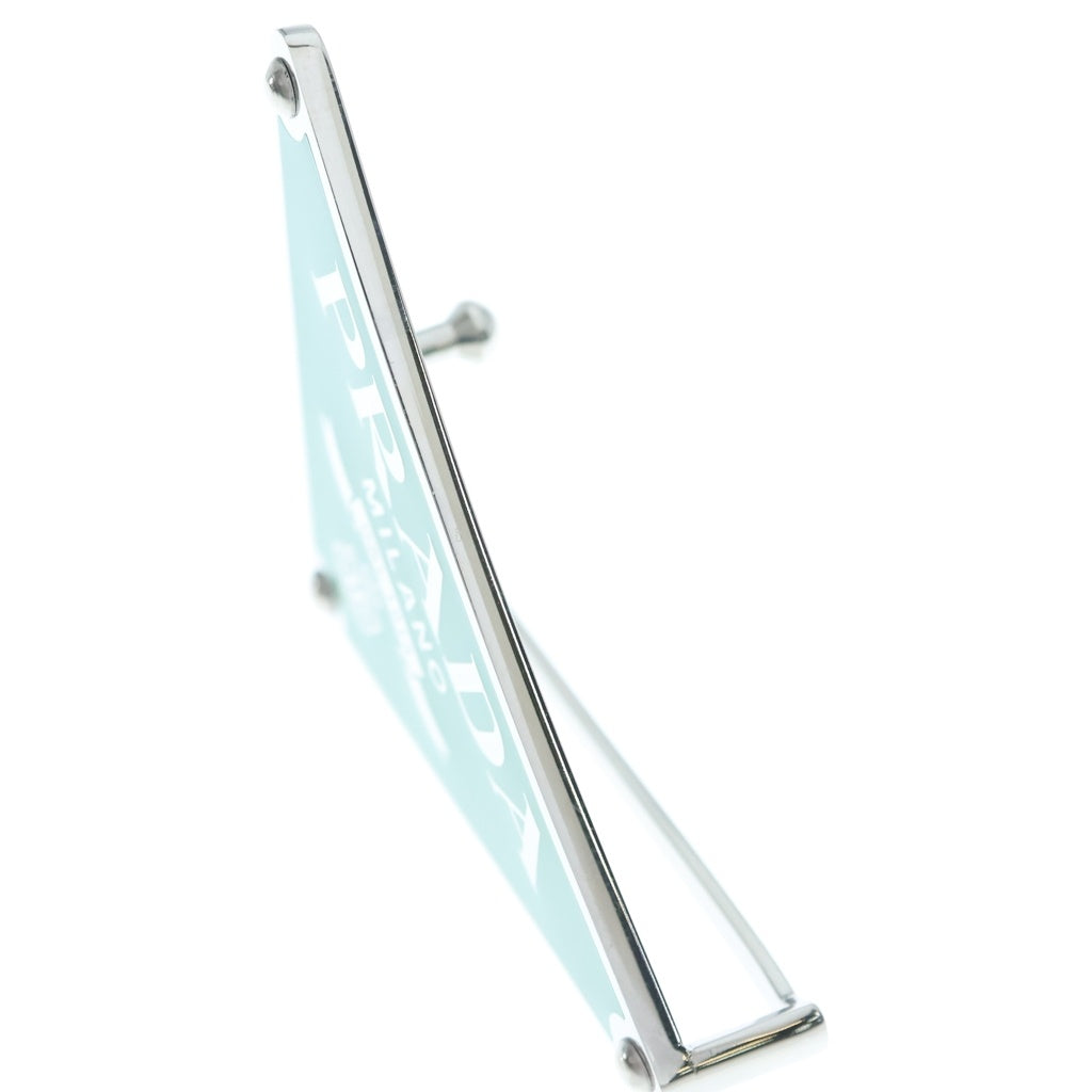 PRADA(プラダ) TRIANGLE LOGO METAL BELT BUCKLE トライアングルロゴ メタルベルトバックル グリーン 2CF014