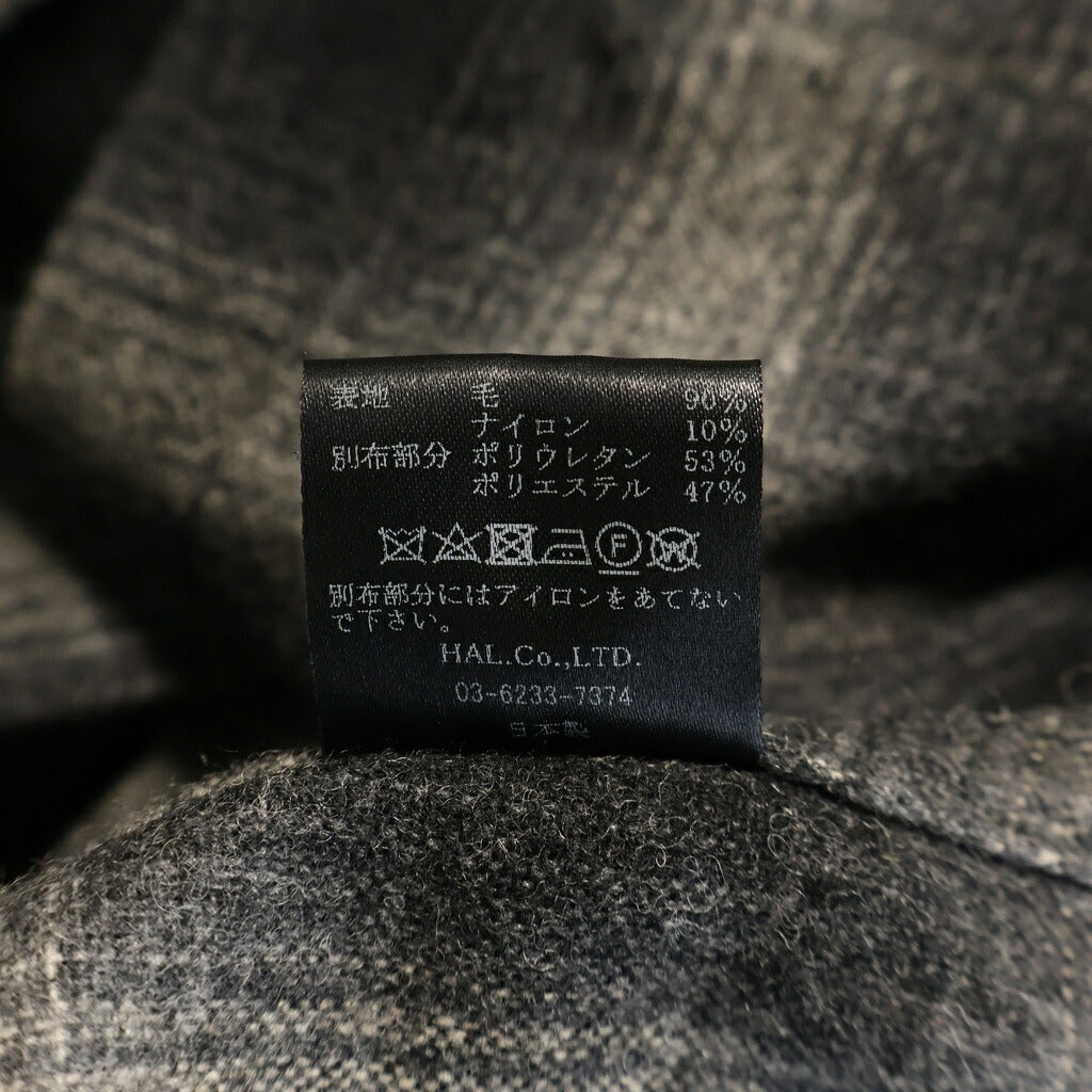 cvtvlist(カタリスト) GRUNGE SHIRT アームロゴ オンブレチェック長袖シャツ ブラック 2301110202