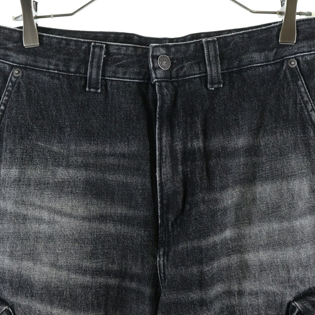 DIESEL(ディーゼル) D-FISH-CARGO-S ディーフィッシュ ジップフライ デニムカーゴパンツ ブラック A13088