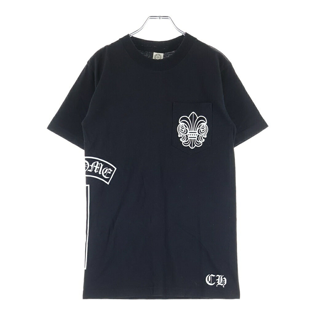 CHROME HEARTS(クロムハーツ) OLD BS FLR T‐BER POCKET TEE オールド BSフレア Tバー クルーネック半袖ポケットTシャツ カットソー ブラック