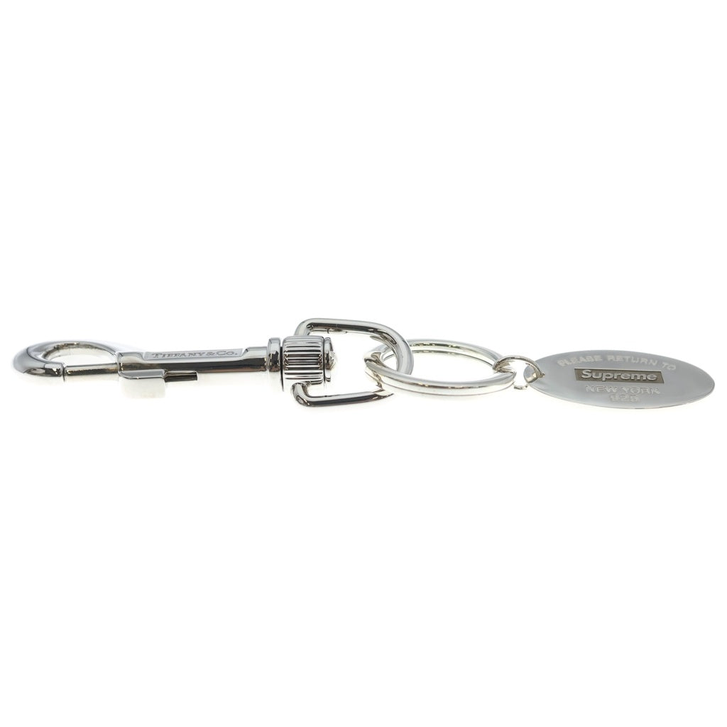 SUPREME(シュプリーム) 21AW ×Tiffany&Co. Return to Tiffany Oval Tag Keyring ティファニー リターントゥティファニー オーバルタグ キーリング シルバー
