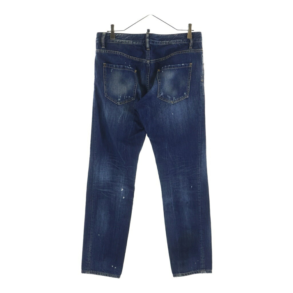DSQUARED2(ディースクエアード) 13AW スリムフィット ウォッシュ加工 スキニー デニムパンツ インディゴ S72LA0552