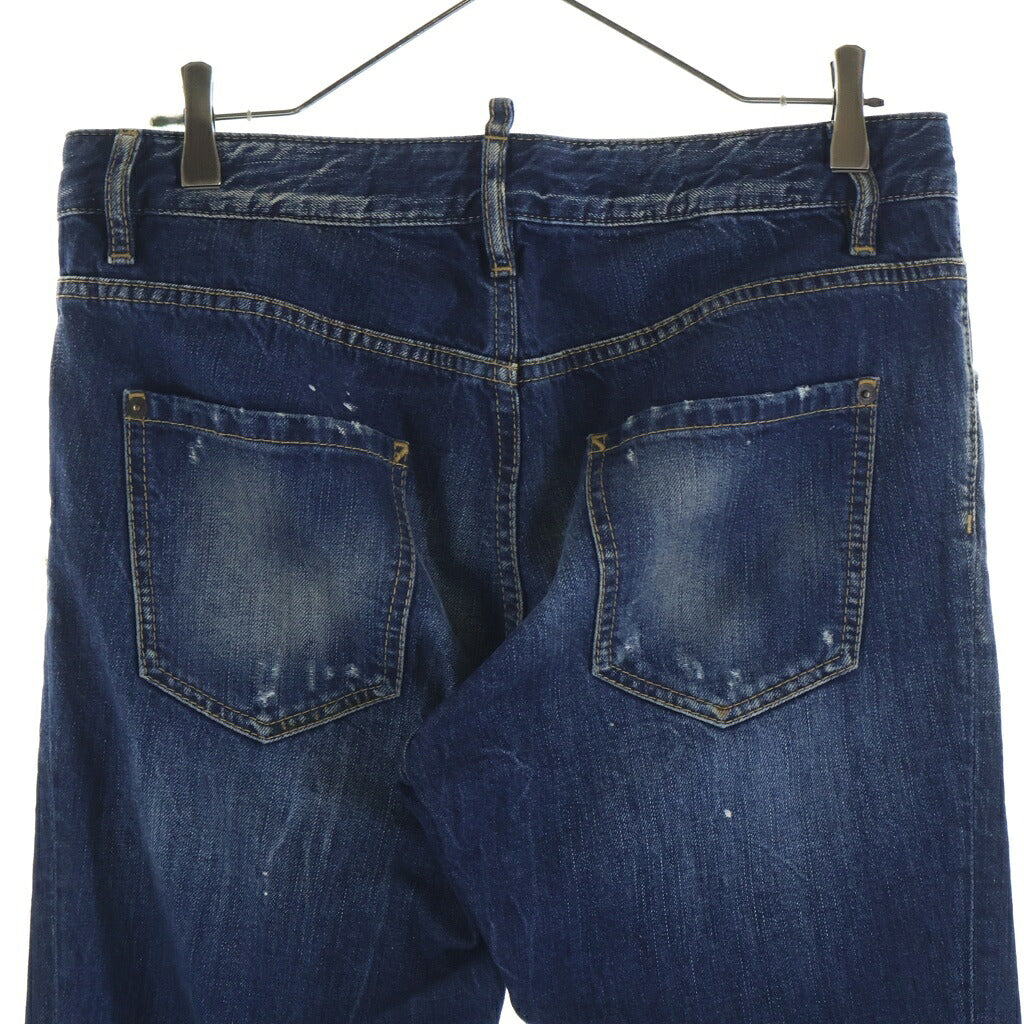 DSQUARED2(ディースクエアード) 13AW スリムフィット ウォッシュ加工 スキニー デニムパンツ インディゴ S72LA0552