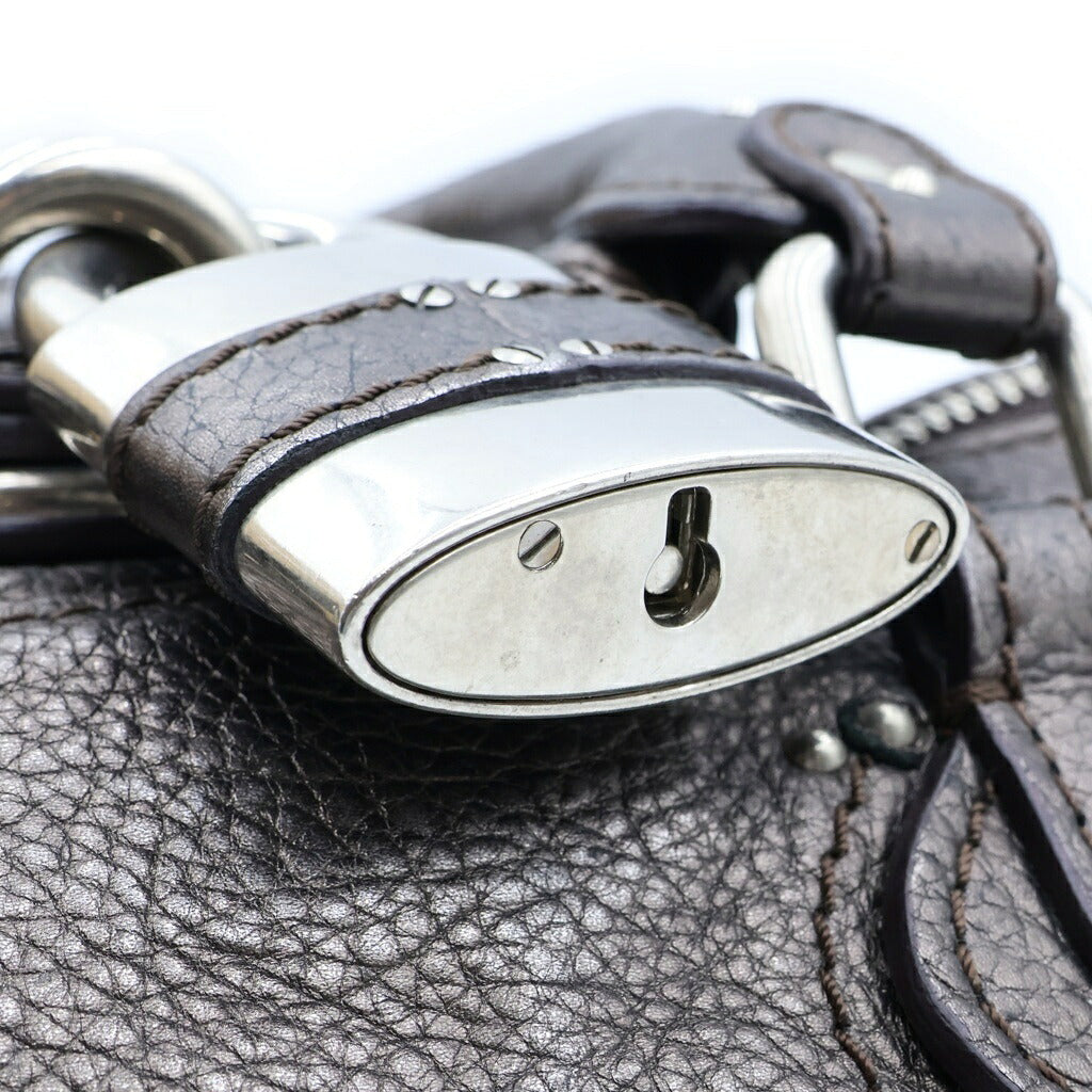 Chloe(クロエ) Paddington パディントン カウレザー ハンドバッグ シルバー 6ASA10-6A403