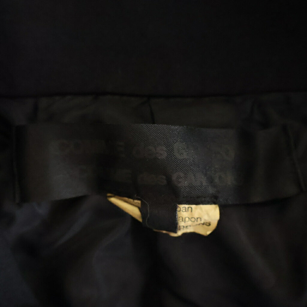 COMME des GARCONS COMME des GARCONS(コムデギャルソンコムデギャルソン) 13SS AD2012 丸襟 ショートテーラードジャケット レディース ブラック RK-J008